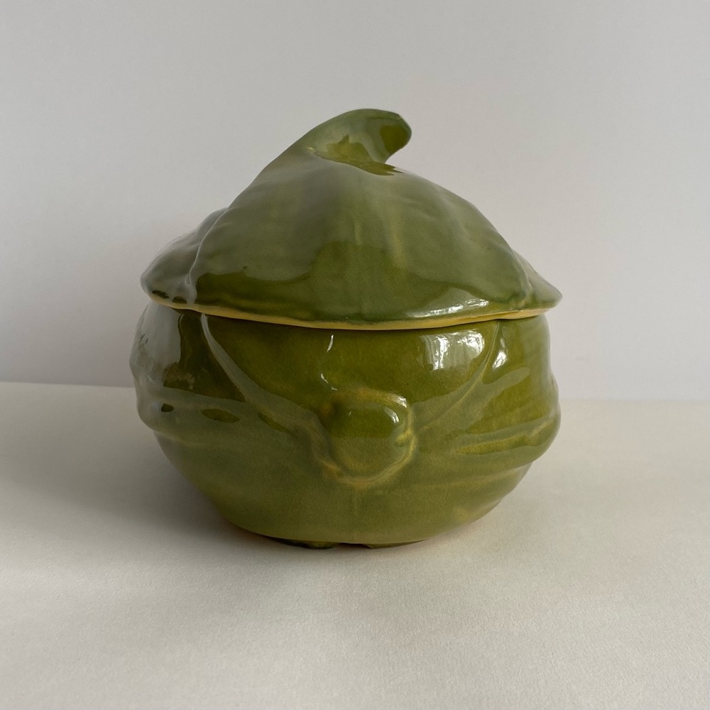 Shawnee USA Corn King Vintage Green and Yellow Corn Shaped Ceramic Dish 74 - Picture 4 of 10